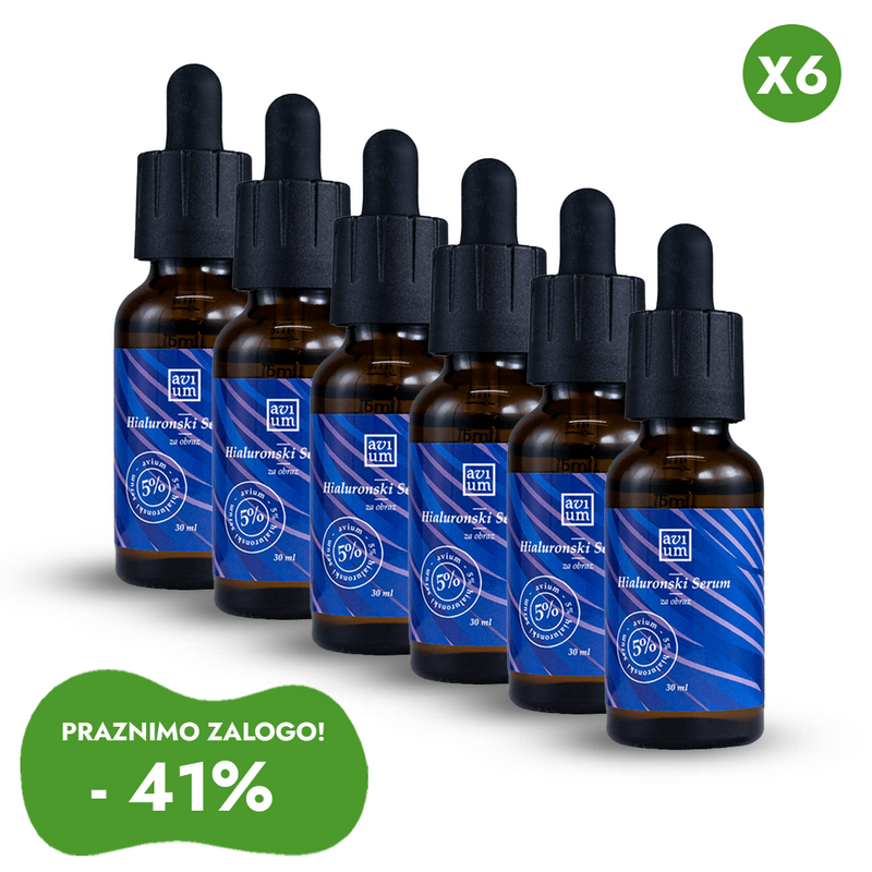 Hialuronski serum za obraz 5% - (X6)