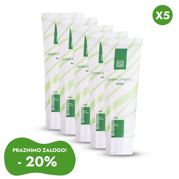 Paket 4+1 gratis Prirodna pasta za zube Herbal