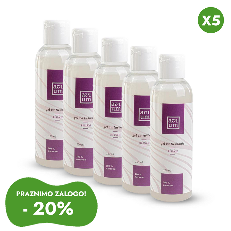 Paket 5u1 Prirodni gel za tuširanje Lavanda